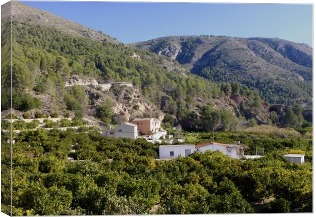 Guadalest Hills Canvas Print by Jacqui Farrell