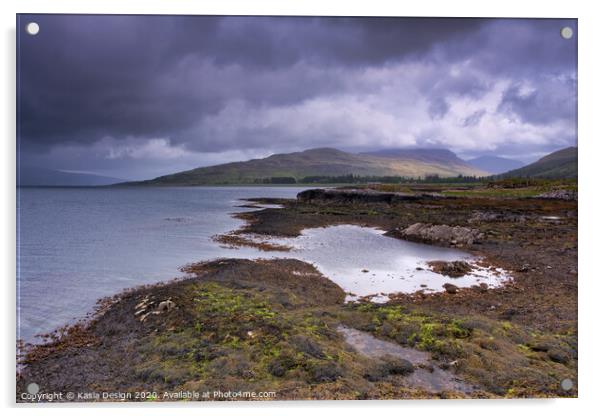 Rain Approaching over the Sound of Mull Acrylic by Kasia Design
