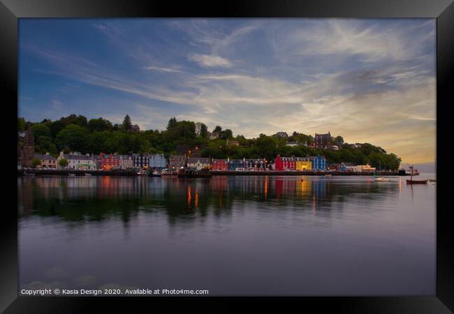 Early Evening, Tobermory , Isle of Mull Framed Print by Kasia Design