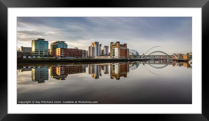 Reflections on the Tyne Framed Mounted Print by Ray Pritchard