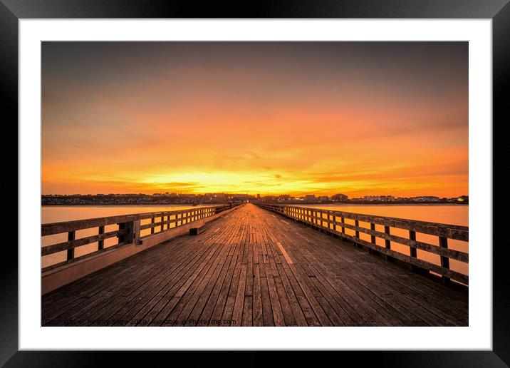 Golden Hour in Walton Framed Mounted Print by Jeremy Sage