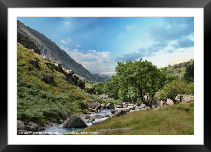 Majestic Snowdonia Framed Mounted Print by Simon Marlow