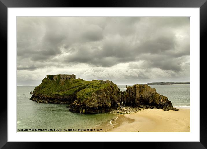 St Catherines Island, Tenby Framed Mounted Print by Matthew Bates