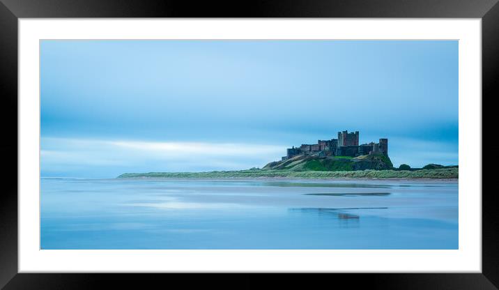 Bamburgh castle Northumberland  Framed Mounted Print by Phil Durkin DPAGB BPE4