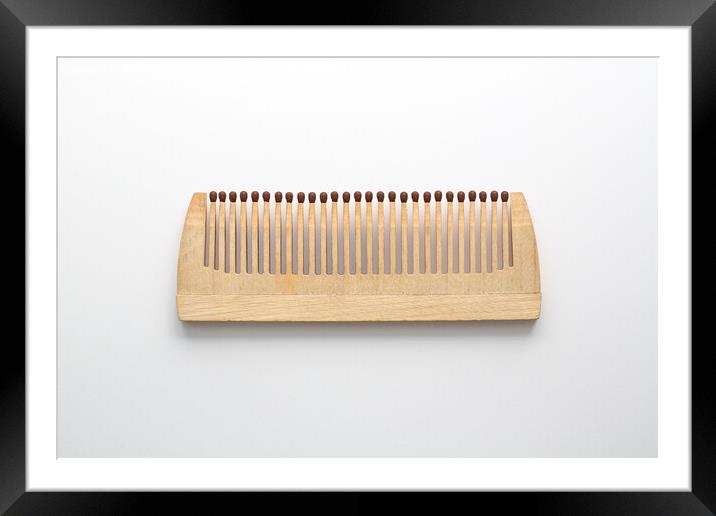 The comb. Framed Mounted Print by Boris Zhitkov