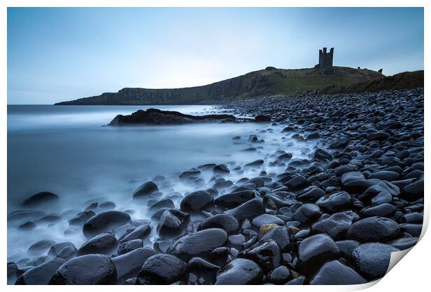Dunstanburgh Castle Northumberland Print by Phil Durkin DPAGB BPE4