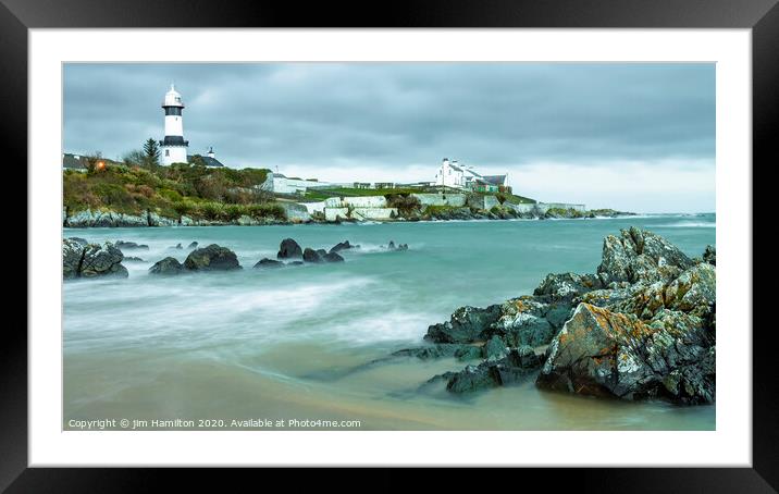 Inishowen Lighthouse, Donegal, Ireland Framed Mounted Print by jim Hamilton