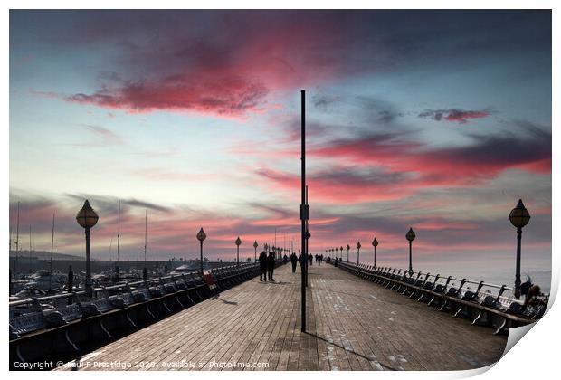 Princess Pier, Torquay Print by Paul F Prestidge