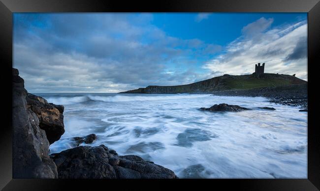 Dunstanburgh Castle Northumberland Framed Print by Phil Durkin DPAGB BPE4