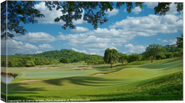 Jungle Golf Course in Costa Rica Canvas Print by Darryl Brooks