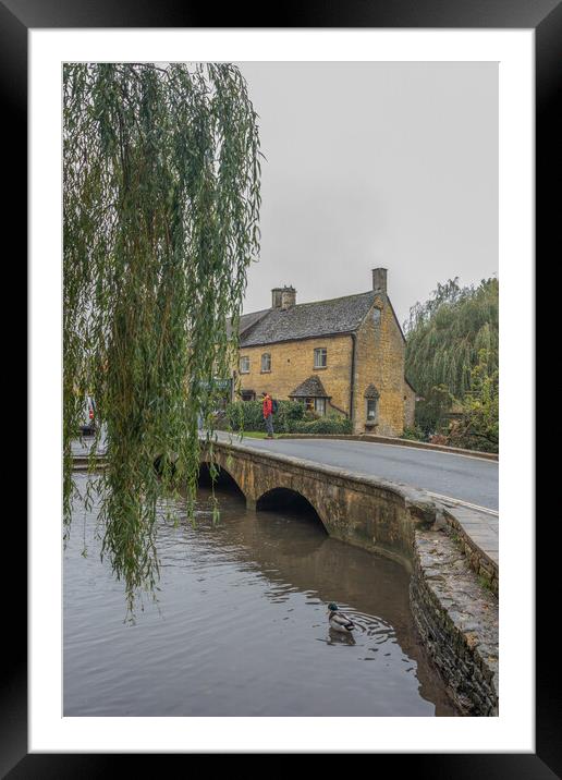Bourton on the Water Framed Mounted Print by Graham Custance