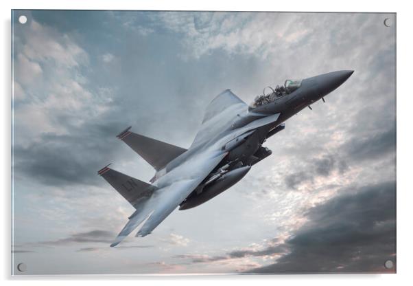 F15 Strike eagle Acrylic by Rory Trappe