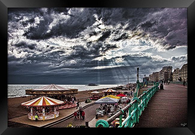 Tuesday Afternoon On the Promenade Framed Print by Chris Lord