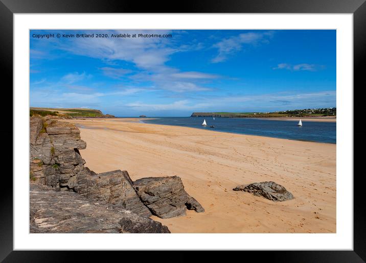 camel estuary padstow cornwall Framed Mounted Print by Kevin Britland