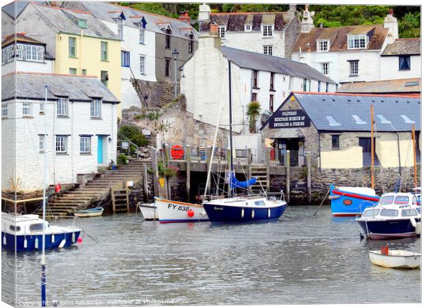 Heritage  museum at Polperro in Cornwall. Canvas Print by john hill