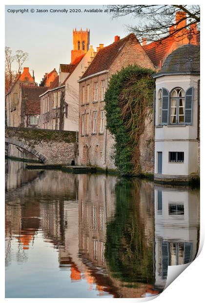 Beautiful Bruges. Print by Jason Connolly