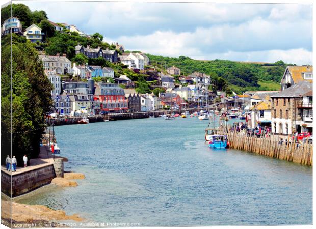 Looe, Cornwall. Canvas Print by john hill