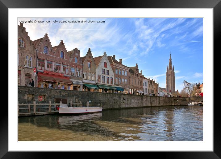 Bruges, Belgium Framed Mounted Print by Jason Connolly