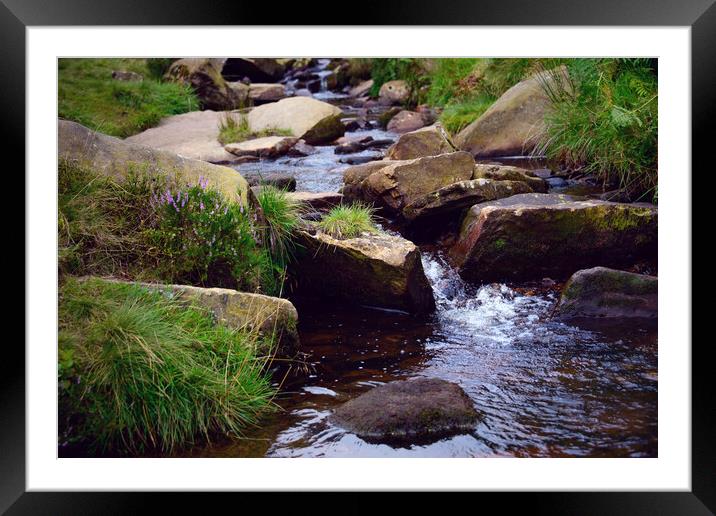 River Flow Framed Mounted Print by Svetlana Sewell