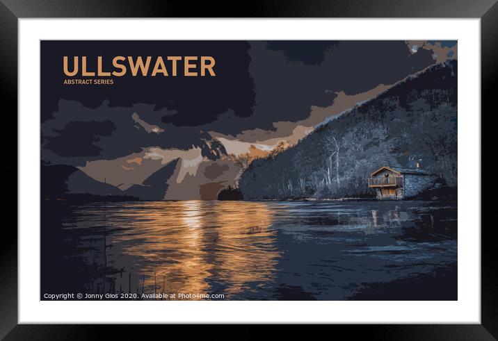 Ullswater Abstract  Framed Mounted Print by Jonny Gios