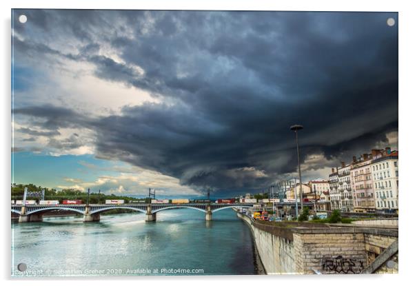 Storm Clouds over Lyon Acrylic by Sebastien Greber