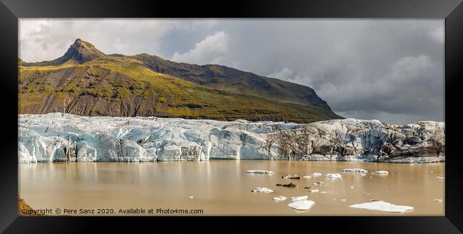 Svinafellsjokull glacier in Iceland Framed Print by Pere Sanz