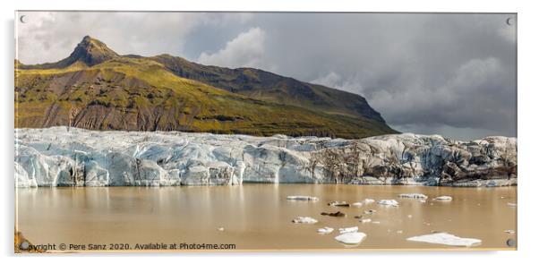 Svinafellsjokull glacier in Iceland Acrylic by Pere Sanz