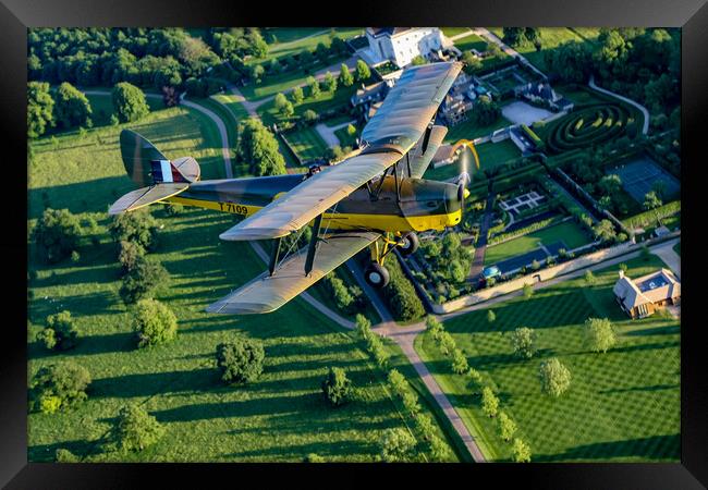 Tiger Moth Flight Framed Print by Oxon Images