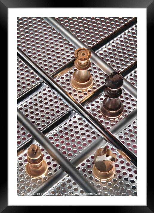 Check Mate  Framed Mounted Print by Bernard Rose Photography