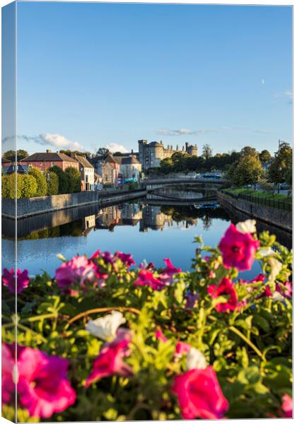 River Nore and Kilkenny Castle, Ireland Canvas Print by Phil Crean