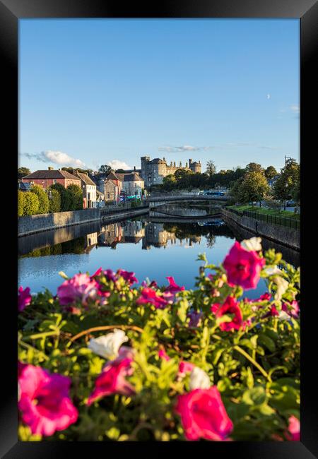 River Nore and Kilkenny Castle, Ireland Framed Print by Phil Crean