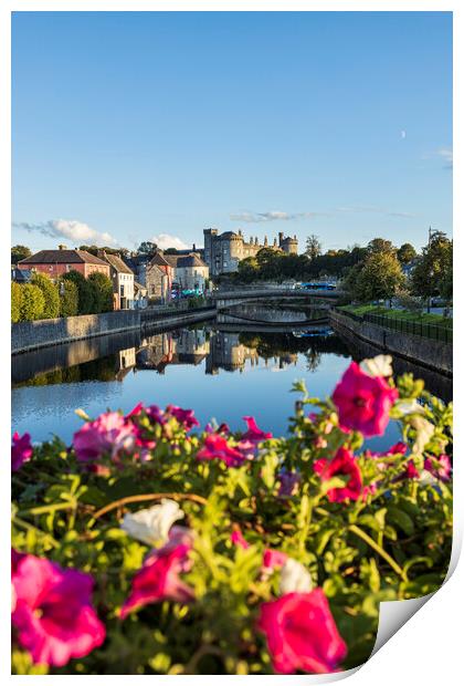 River Nore and Kilkenny Castle, Ireland Print by Phil Crean