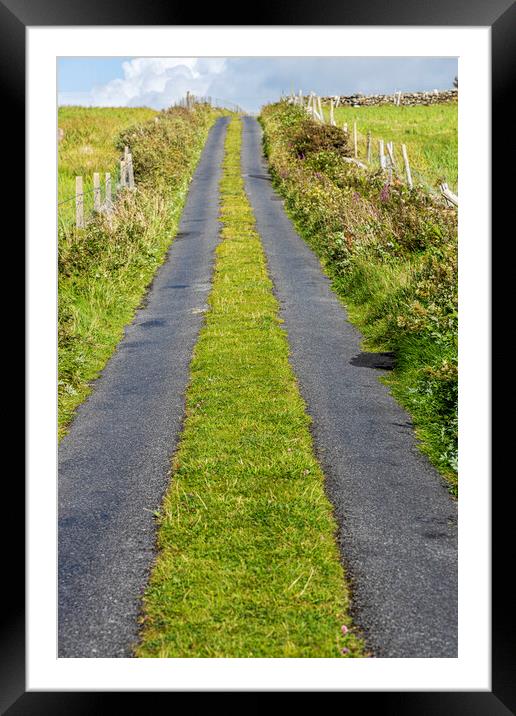 Country road, Mayo, Ireland Framed Mounted Print by Phil Crean