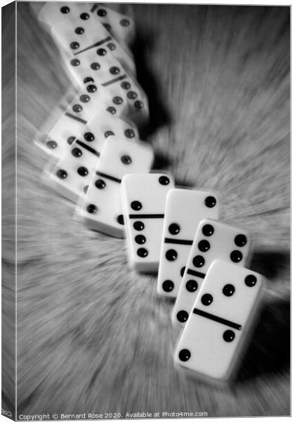 Domino effect Canvas Print by Bernard Rose Photography