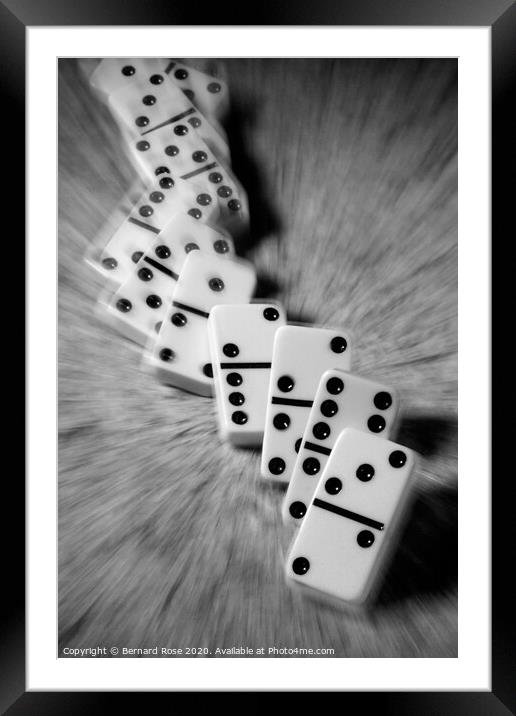 Domino effect Framed Mounted Print by Bernard Rose Photography