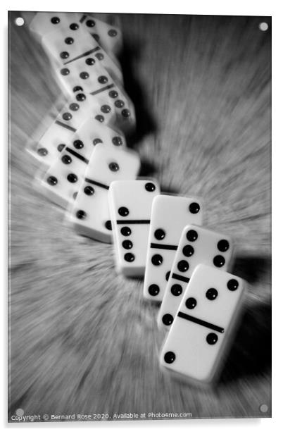 Domino effect Acrylic by Bernard Rose Photography