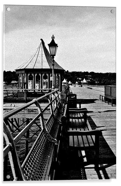 Bangor pier Acrylic by Sean Wareing