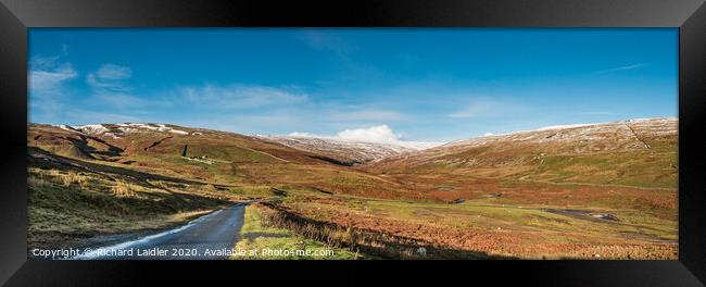 Wintry Hudes Hope Panorama (2) Framed Print by Richard Laidler