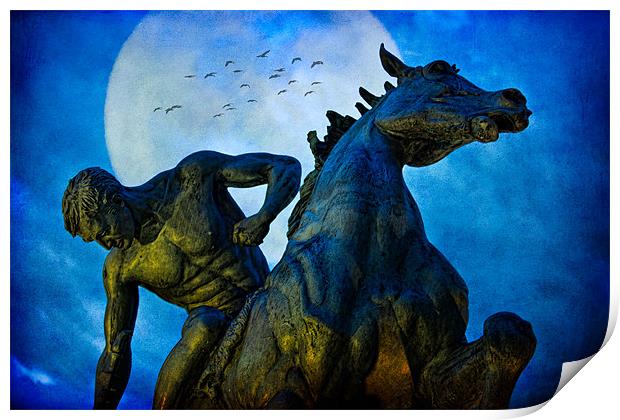The Moonlight Rider Print by Chris Lord
