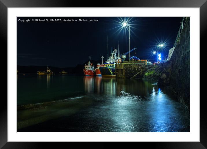 Moored to the end of the pier. Framed Mounted Print by Richard Smith