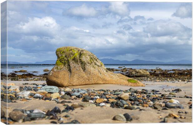 Rock on Old Head beach, Louisburgh, Mayo, Ireland Canvas Print by Phil Crean