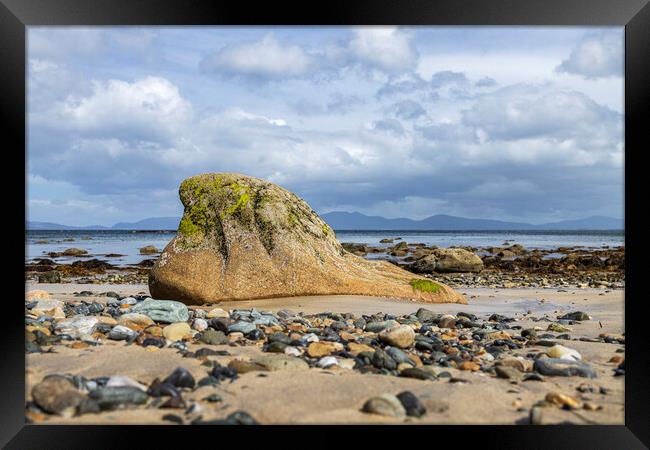 Rock on Old Head beach, Louisburgh, Mayo, Ireland Framed Print by Phil Crean