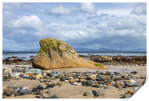 Rock on Old Head beach, Louisburgh, Mayo, Ireland Print by Phil Crean