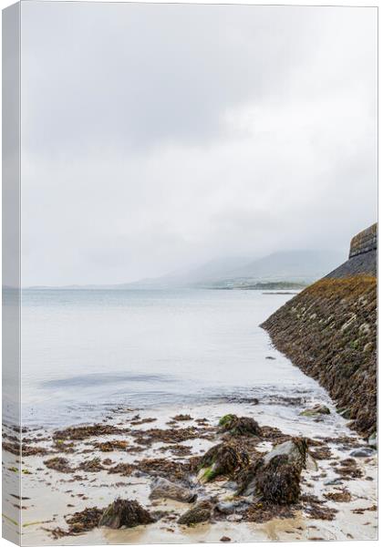 Misty day at Old Head Louisburgh, Mayo, Ireland Canvas Print by Phil Crean