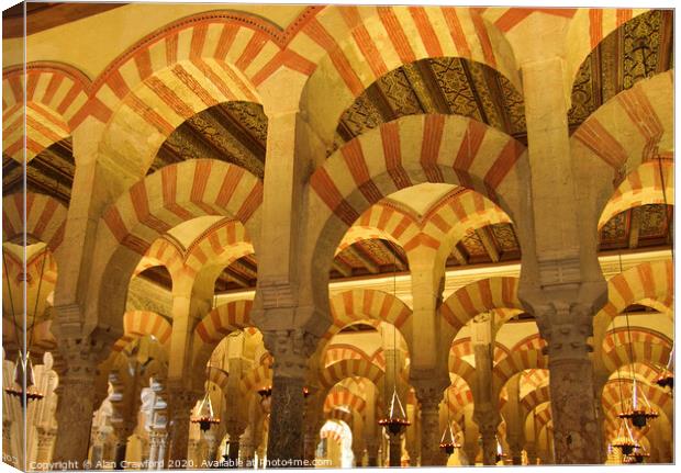 The Mezquita in Cordoba, Spain Canvas Print by Alan Crawford