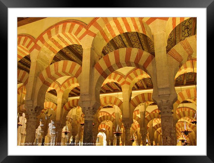 The Mezquita in Cordoba, Spain Framed Mounted Print by Alan Crawford