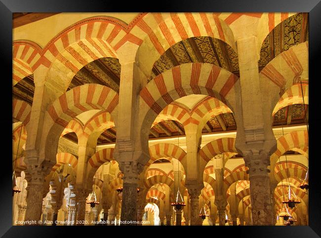 The Mezquita in Cordoba, Spain Framed Print by Alan Crawford