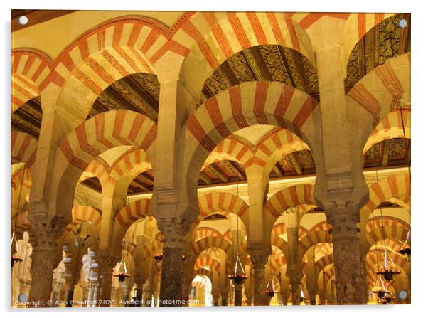 The Mezquita in Cordoba, Spain Acrylic by Alan Crawford