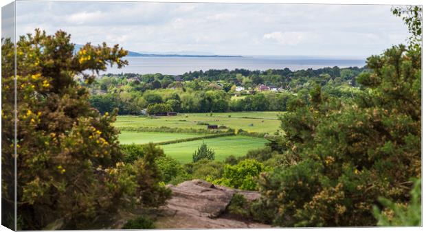 View from Thurstaston Common Canvas Print by Jason Wells