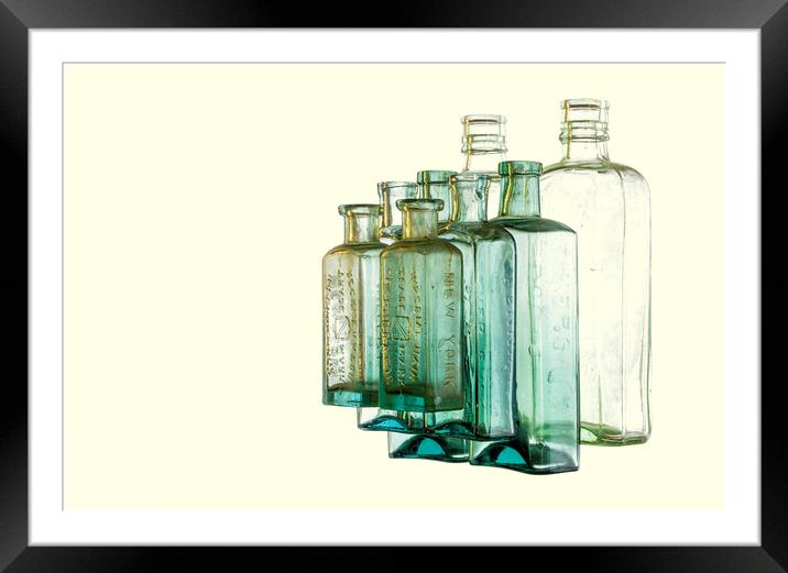 Abstract Bottle Reflections Framed Mounted Print by Kelly Bailey